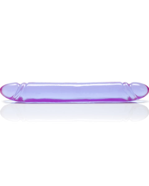 Reflective Gel Smooth Double Dong - Purple SE0280302