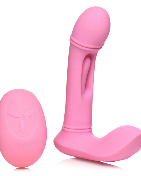 Flickers G-Flick Flicking G-Spot Vibrator With  Remote - Pink INM-AH447