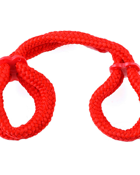 Fetish Fantasy Series Silk Rope Love Cuffs - Red PD3867-15