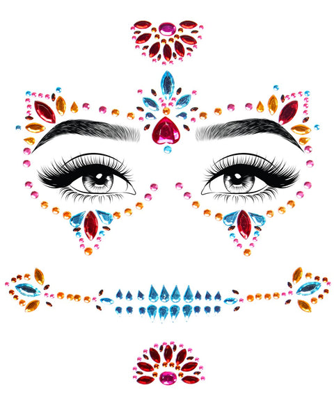 Day of the Dead Adhesive Face Jewels LA-EYE020