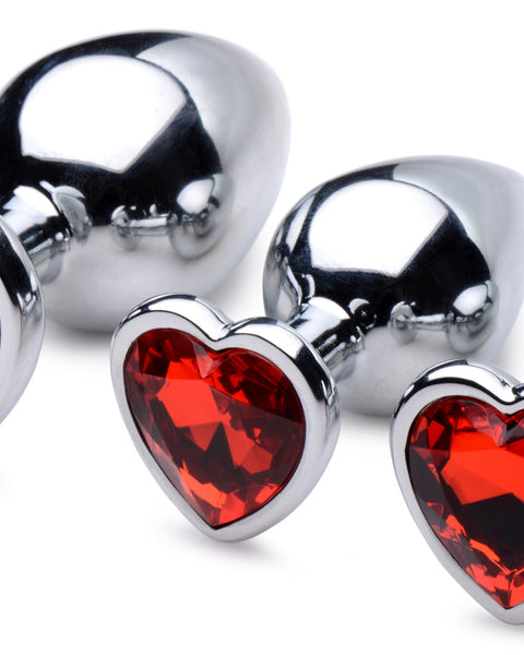 Red Heart Gem Anal Plug Set BTYS-AG694