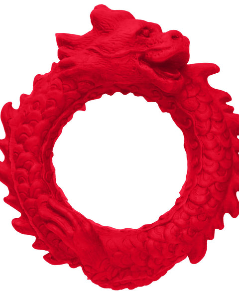 Rise of the Dragon Silicone Cock Ring - Red CC-AH296