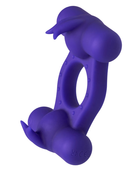 Silicone Rechargeable Triple Orgasm Enhancer -  Purple SE1843503