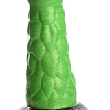 Radioactive Reptile Thick Scaly Silicone  Dildo - Green CC-AG872-GRN