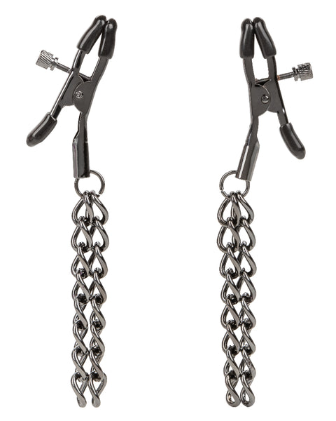 Euphoria Collection Chain Nipple Clamps - Black SE3100072