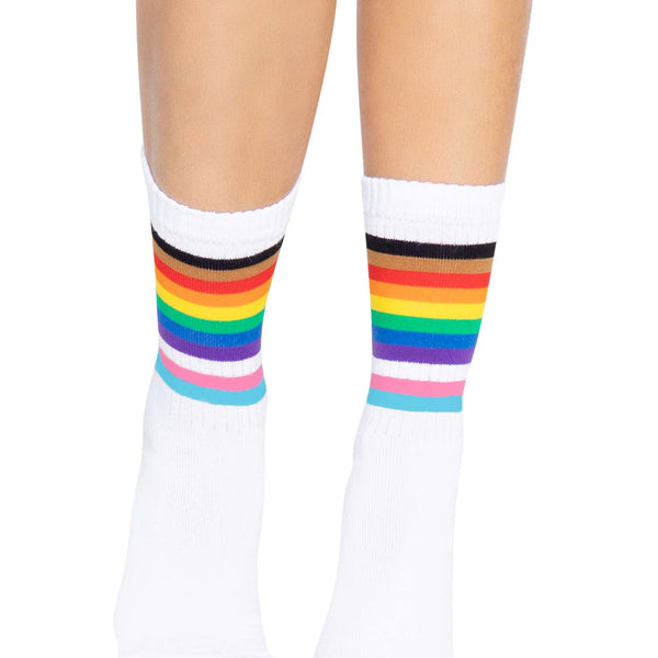 Pride Crew Socks - One Size - Rainbow LA-3014RNBOS