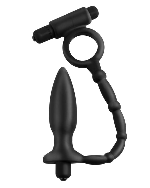 Anal Fantasy Collection Ass Kicker With Cockring - Black PD4609-23