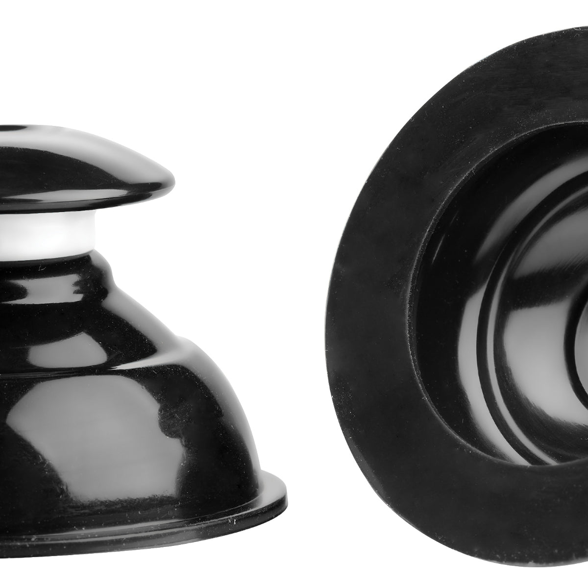 Master Series - Plungers Extreme Suction Nipple  Suckers - Black MS-AF413