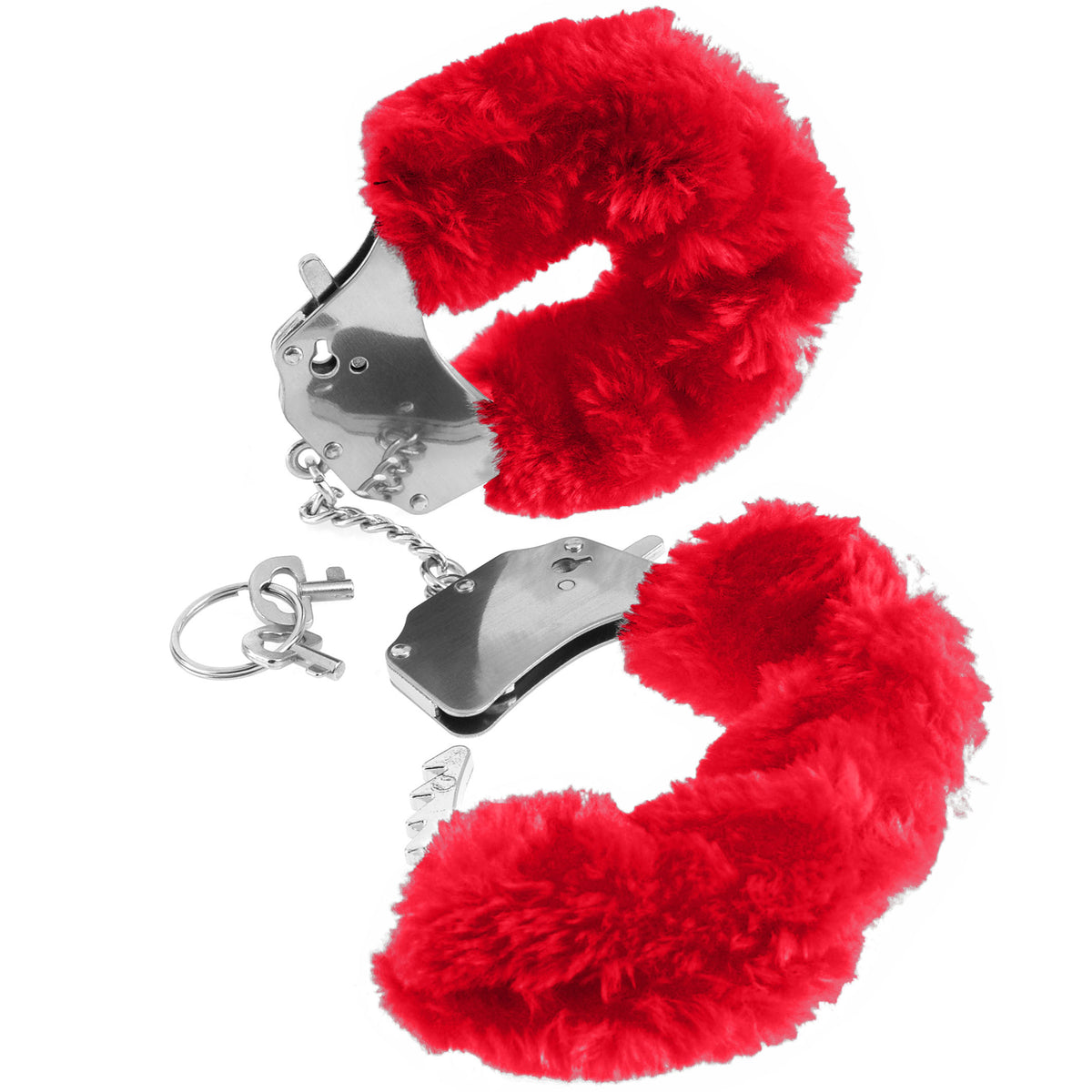 Fetish Fantasy Series Furry Cuffs - Red PD3804-15