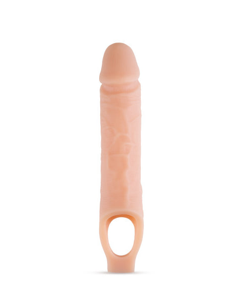 Performance Plus - 10 Inch Silicone Cock Sheath Penis Extender - Vanilla BL-22593