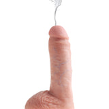 King Cock 8 Inch Squirting Cock With Balls - Light PD5602-21