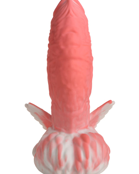 Pegasus Pecker Winged Silicone Dildo - Pink/white CC-AH239-PNK