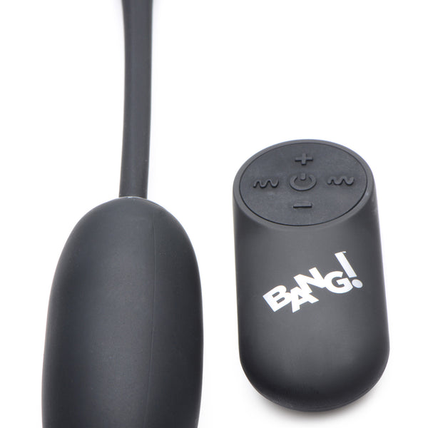 28x Plush Egg and Remote - Black BNG-AG590-BLK