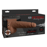 Fetish Fantasy Series 7.5 Inch Hollow Squirting Strap-on With Balls - PD3397-22