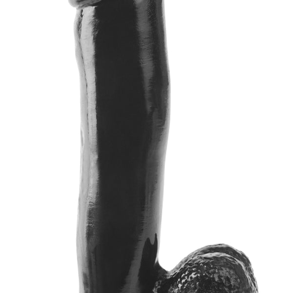 Basix Rubber Works 12 Inch Dong With Suction Cup - Black PD4231-23