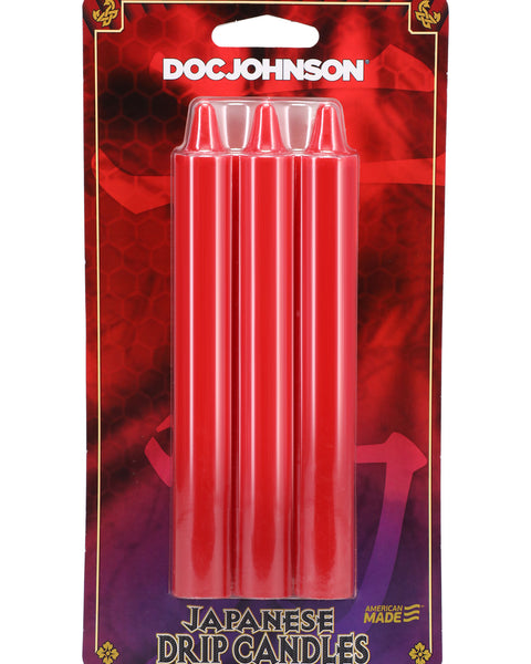 Japanese Drip Candles - 3 Pack - Red DJ2101-04-CD