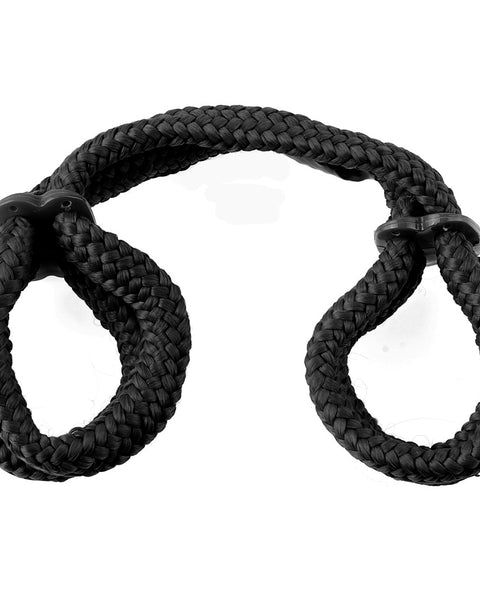 Fetish Fantasy Series Silk Rope Love Cuffs - Black PD3867-23